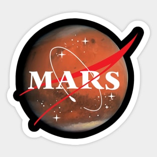 Mars Sticker